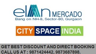 elan mercado sector 80::9873687898::service apartments gurgaon