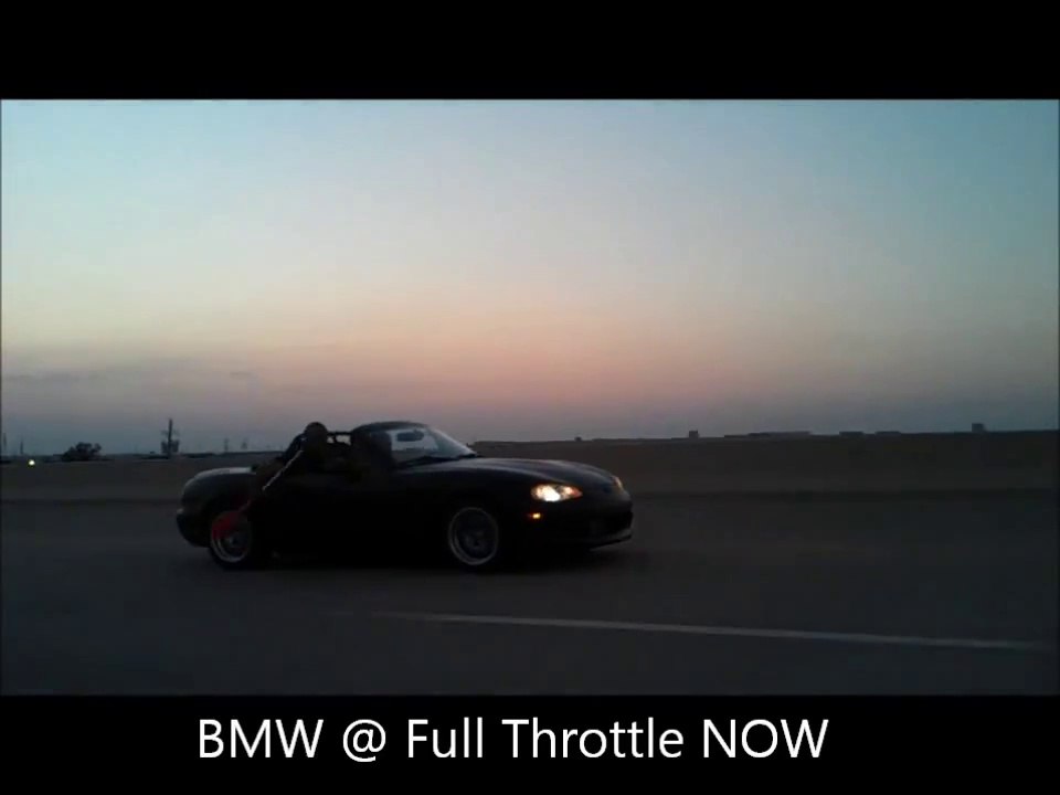 Course de voiture sauvage... qui fini à la rame. BMW 325i contre Mazda MX-5