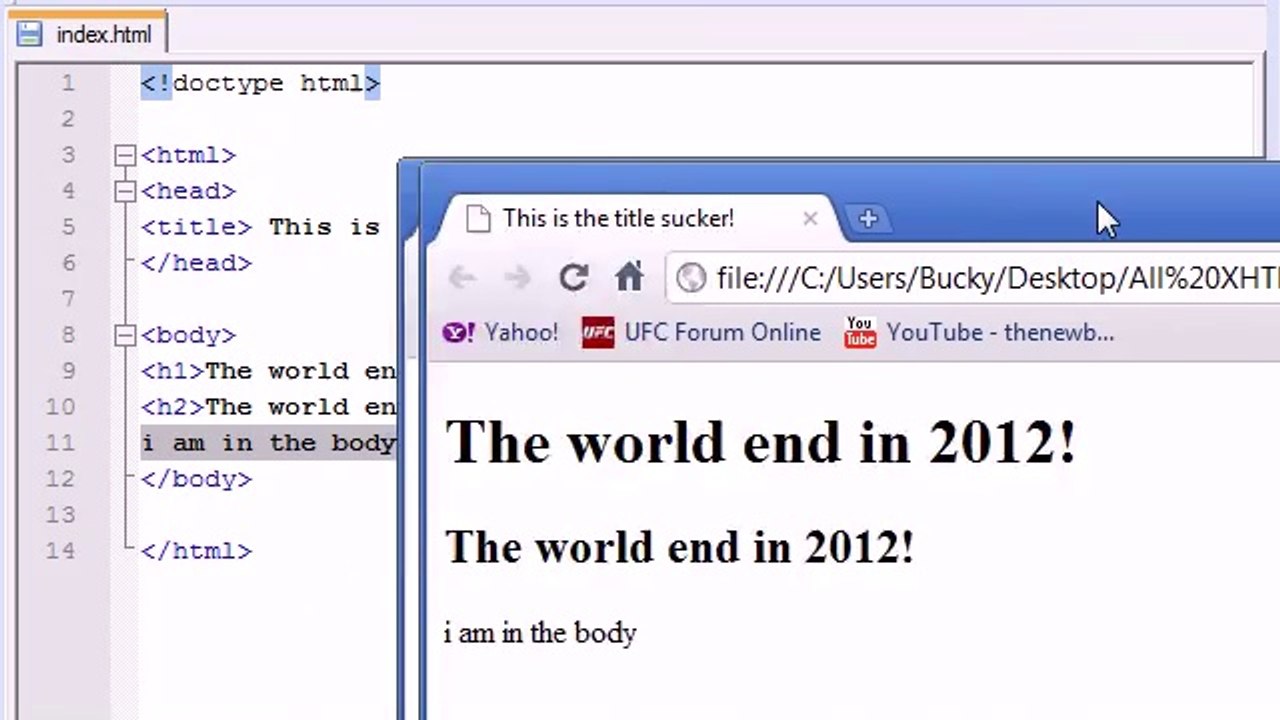 XHTML and CSS Tutorial – 3 – body and headers
