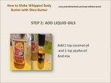 How to Make Whipped Body Butter