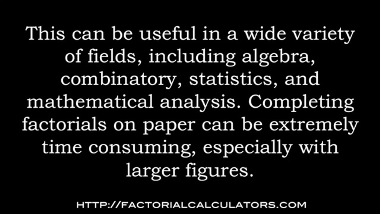 Factorial Calculators