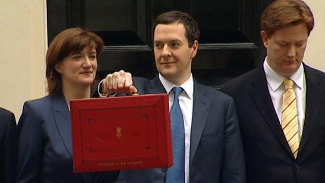Chancellor leaves 11 Downing Street with red budget box