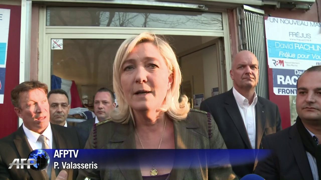 Marine Le Pen à Fréjus pour soutenir David Rachline