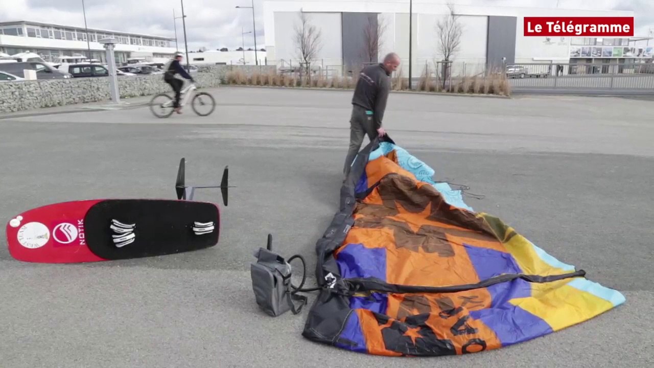 Brest. Kite-surf sur foil : "le tapis volant d'Aladin"
