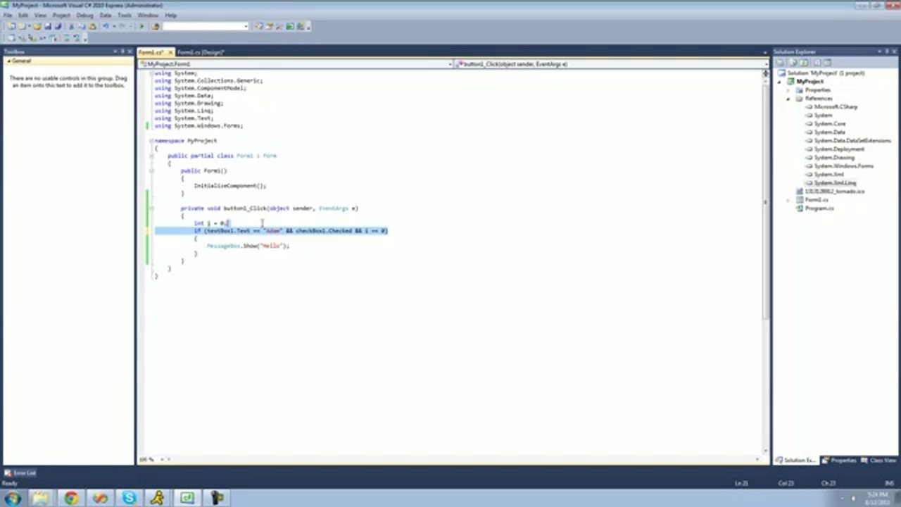 C# Beginners Tutorial (8)