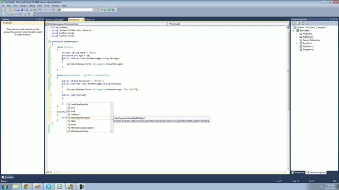 C# Beginners Tutorial (27)