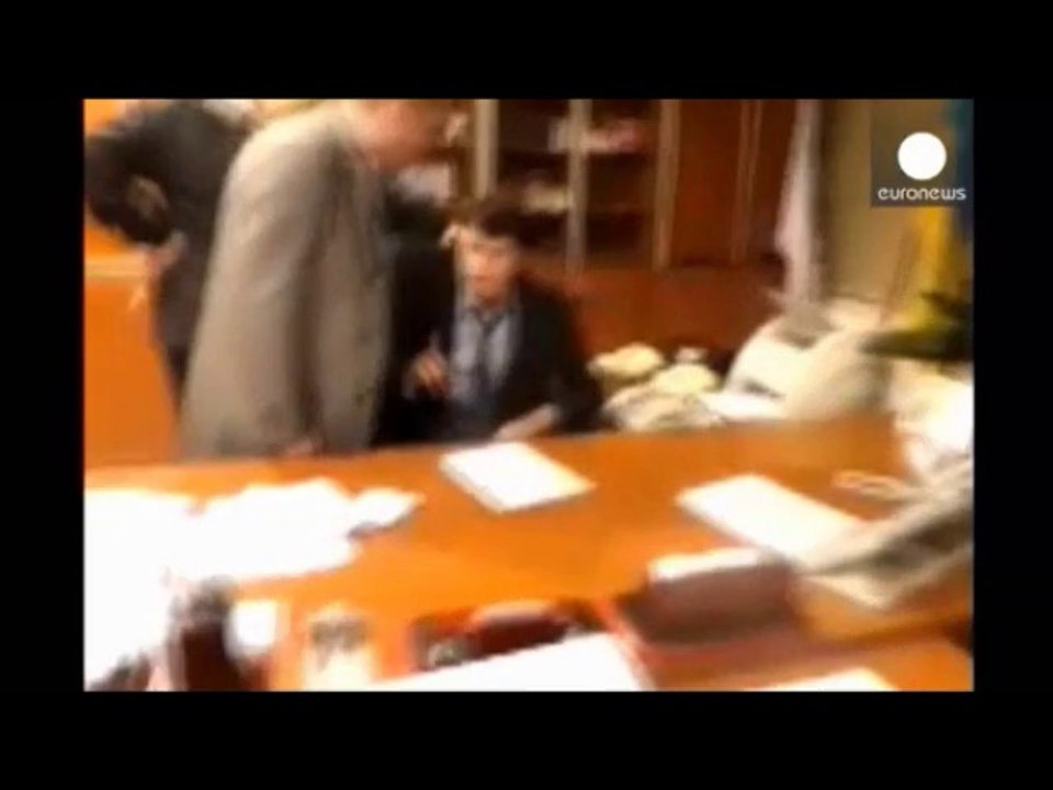 Réglement de compte musclé à la télévision ukrainienne