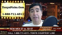 San Diego St Aztecs vs. New Mexico St Aggies Pick Prediction NCAA Tournament College Basketball Odds Preview 3-20-2014