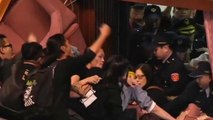 Taiwan students occupy legislature over China trade deal