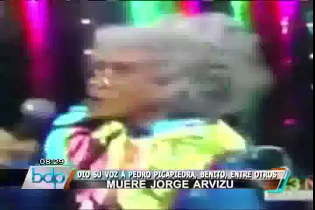 Murió Jorge Arvizu, la voz de Pedro Picapiedra...