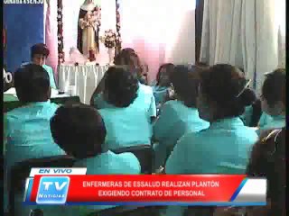 Chiclayo: Enfermeras de EsSalud realizan plantón exigiendo contrato de personal 18 03 14