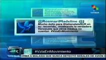 Vía Twitter agradecen a Telesur divulgar la verdad sobre Venezuela