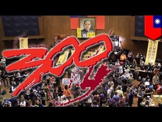 Students in Taiwan storm the legislature to demand change