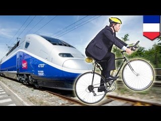 Download Video: Train accident: body carried 40 kilometers in front of France TGV train after smacking into cyclist