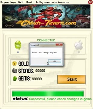 Dungeon Keeper Hack - Cheat - Tool. Unlimited gems, gold, stones.