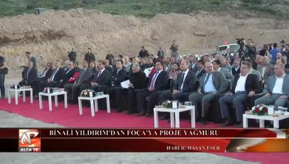 Binali Yıldırım'dan Foça'ya Proje Yağmuru