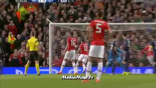 هدف مانشستر يونايتد الثالث في أولمبياكوس - دوري أبطال أوروبا - 19/3/2014