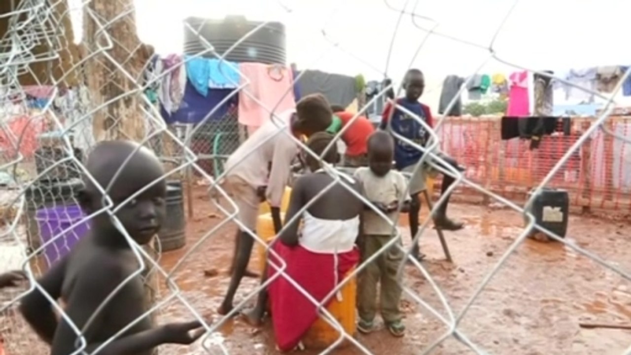 Displaced civilians at risk of disease in South Sudan camps
