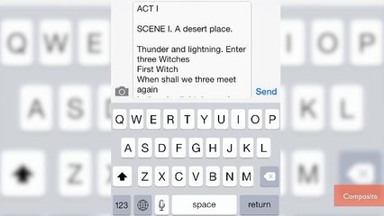 Man Sends 30,000 Shakespeare Texts as Revenge
