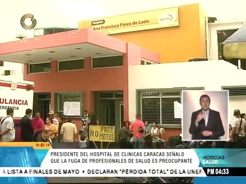 Presidente de HCC: Fuga de profesionales de salud es preocupante