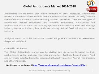 Global Antioxidants Market 2014-2018