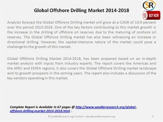 Global Offshore Drilling Market 2014-2018