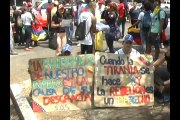 Estudiantes opositores marchan en Ciudad Ojeda
