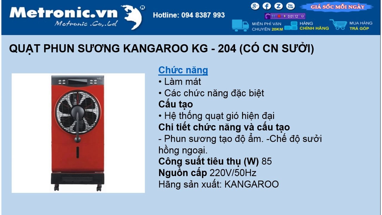 Bán quạt phun sương giá rẻ nhất thị trường, ở đâu Bán quạt phun sương giá rẻ Hà Nội