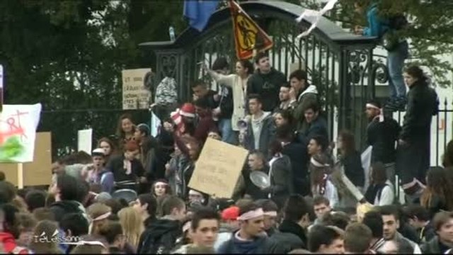 Education : Manifestation au Lycée Rosa Parks (Montgeron)
