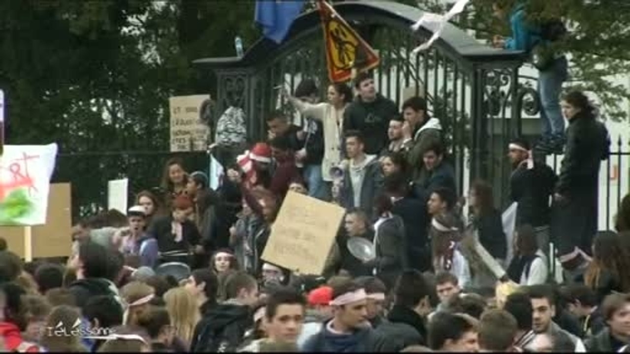 Education : Manifestation au Lycée Rosa Parks (Montgeron)