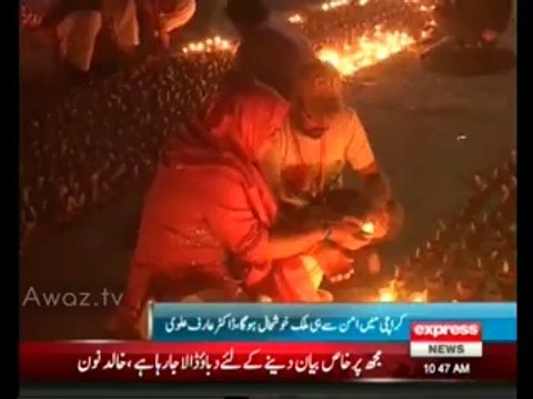 About 22,000 Candles were lighted in Mazaar-e-Quaid to promote Peace