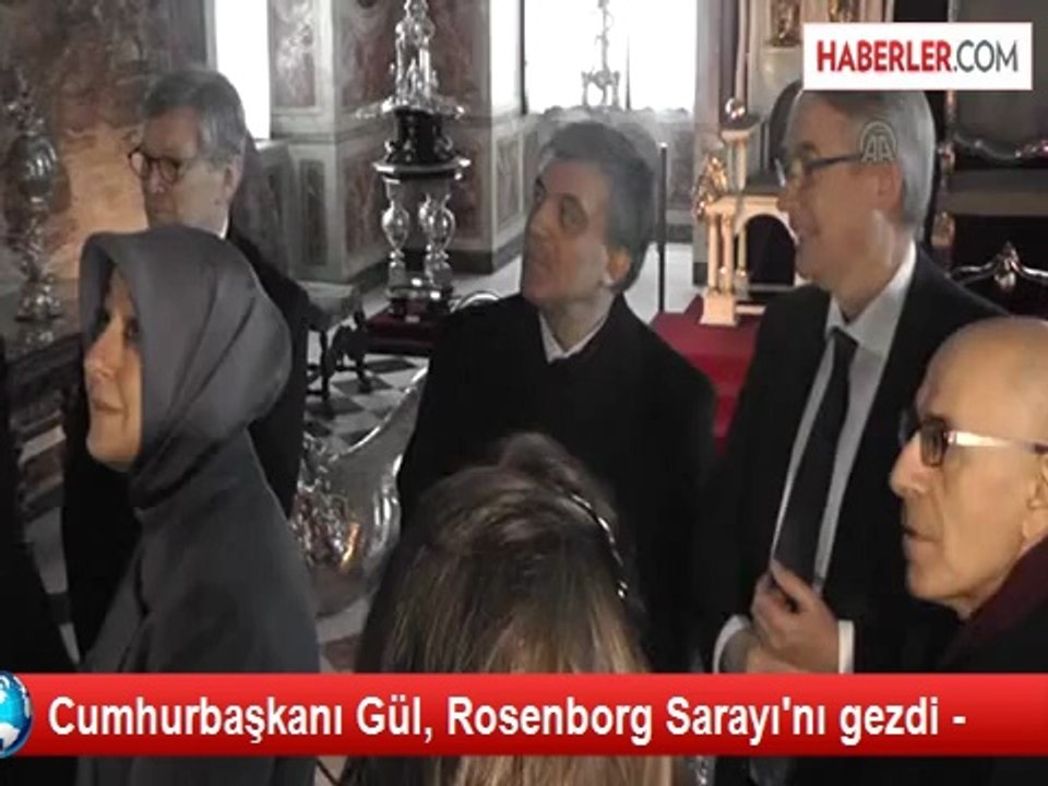 Cumhurbaşkanı Gül, Rosenborg Sarayı'nı gezdi -