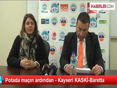 Potada maçın ardından - Kayseri KASKİ-Baretta