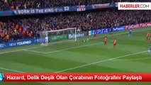 Hazard, Delik Deşik Olan Çorabının Fotoğrafını Paylaştı