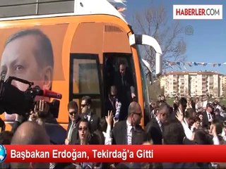 Başbakan Erdoğan, Tekirdağ'a Gitti
