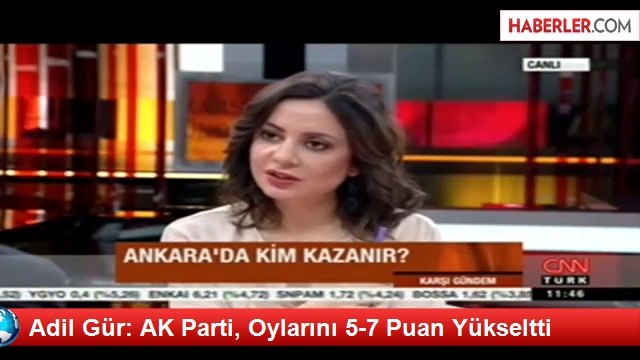 Adil Gür: AK Parti, Oylarını 5-7 Puan Yükseltti