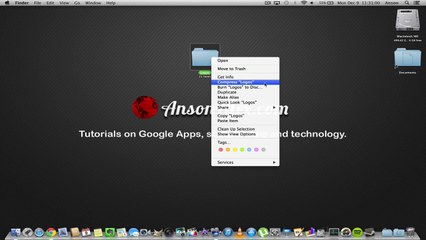 How to Create  Make a Zip File on Mac OS X