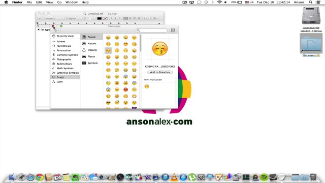 How to Type Insert Special Characters on Mac OS X Mavericks