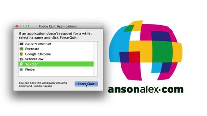 Mac OS X - How to Force Quit Applications when Frozen