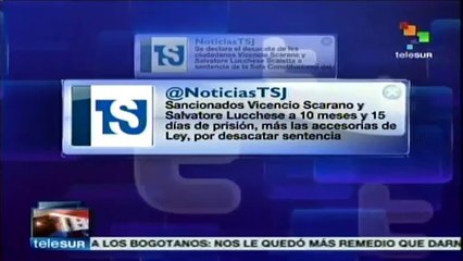 Venezuela: TSJ dicta 10 meses de prisión al alcalde de San Diego