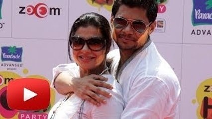 Sambhavana Seth With Boyfriend @ Zoom Holi 2014