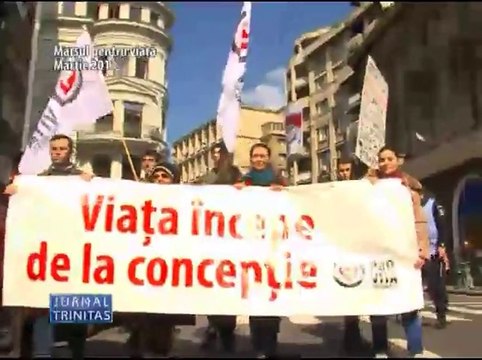 MARSUL PENTRU VIATA 2014 ANTI-AVORT si PT ADOPTII in mai multe orase din tara (Stiri TRINITAS TV)