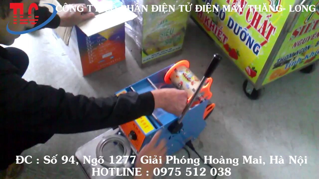 Máy dán miệng cốc giá rẻ, máy dán miệng ly tại 94/1277 Giải Phóng