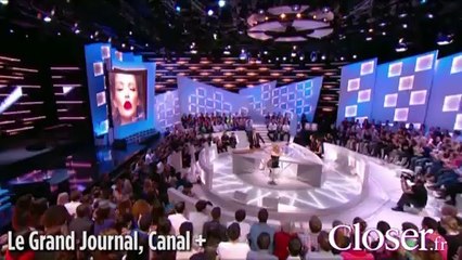 Tendre baiser entre Antoine De Caunes et Kylie Minogue