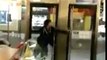Guy Breaks Through Glass Door And Pepper Sprays Employee