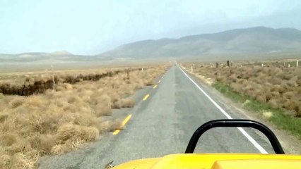 Tumbleweed Invades Utah Road