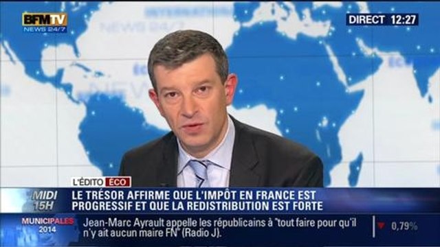 L'Édito éco de Nicolas Doze: Le Trésor affirme que l'impôt est progressif et que la distribution est forte - 20/03