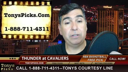 Cleveland Cavaliers vs. Oklahoma City Thunder Pick Prediction NBA Pro Basketball Odds Preview 3-20-2014