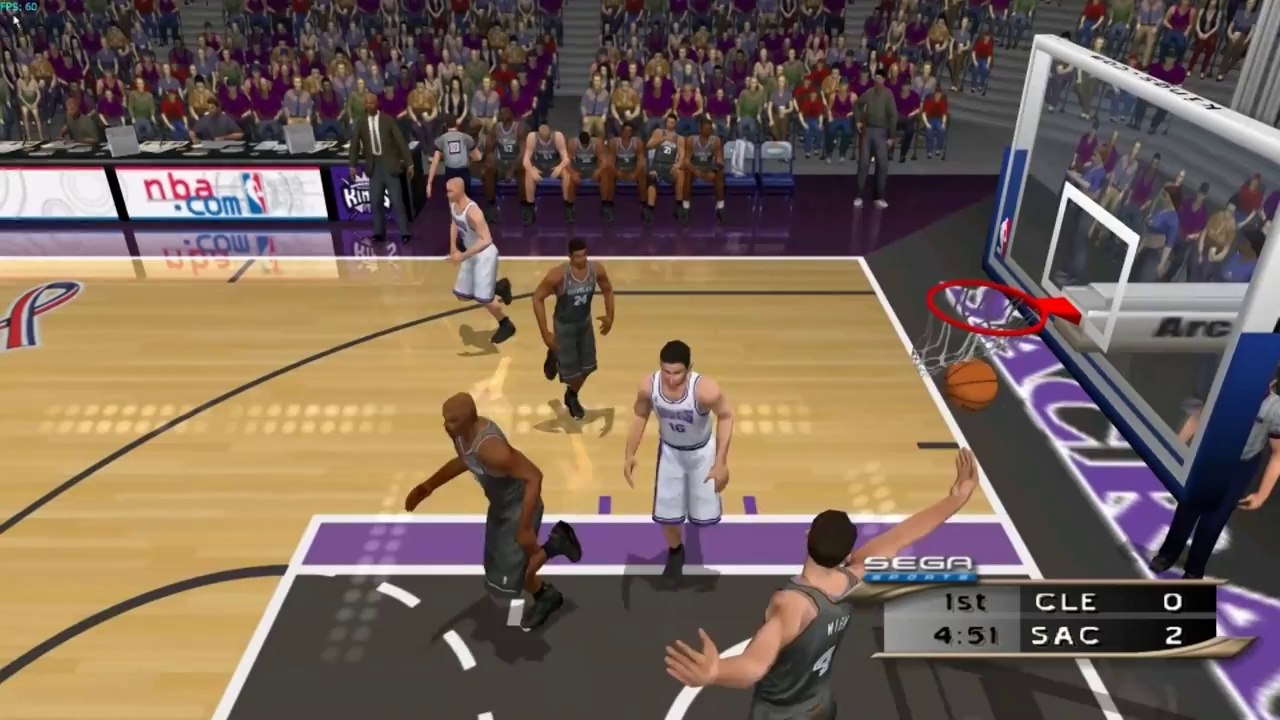 NBA 2K2 HD on Dolphin Emulator (Widescreen Hack)