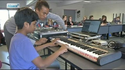 Un cours de musique hip hop au collège Pfeffel